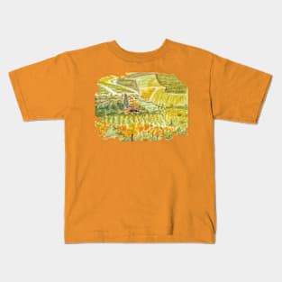 Tuscan landscape Kids T-Shirt